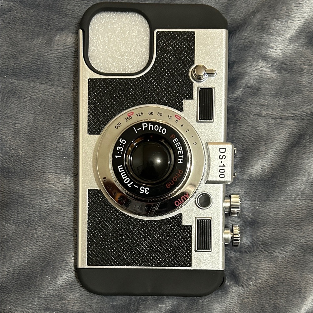 iPhone 14 Camera Lens iPhone Case in Black & Silver